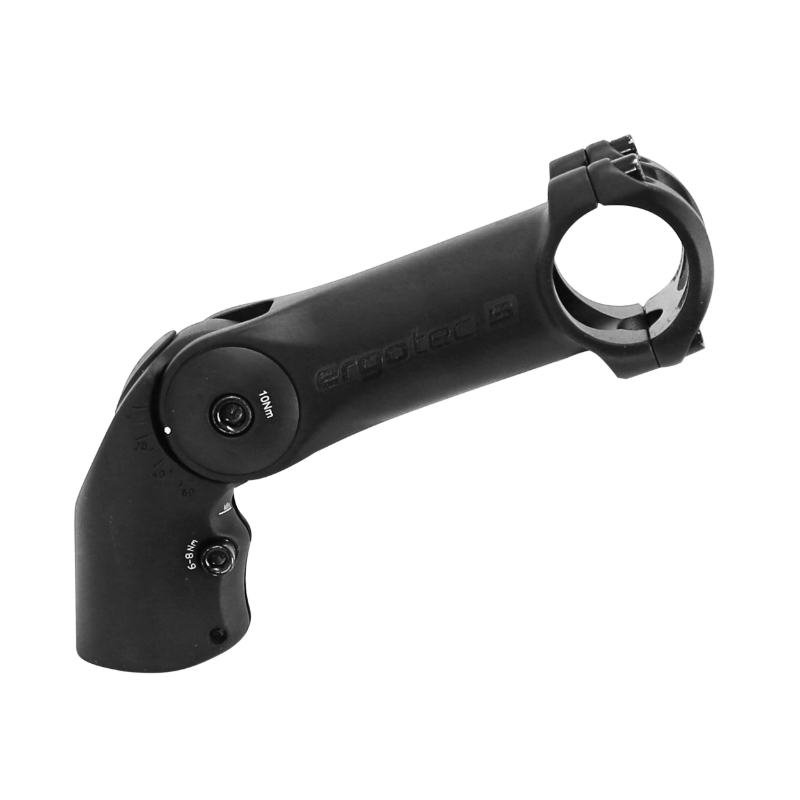 Potence VTT urbain-trekking Ergotec Octopus XL réglable rehausse aluminium noir 31,8 mm 115 mm pour fourche 1"1/8 - vue 2