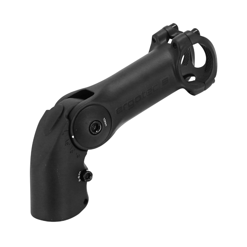 Potence VTT urbain-trekking Ergotec Octopus XL réglable rehausse aluminium noir 31,8 mm 115 mm pour fourche 1"1/8 - vue 3