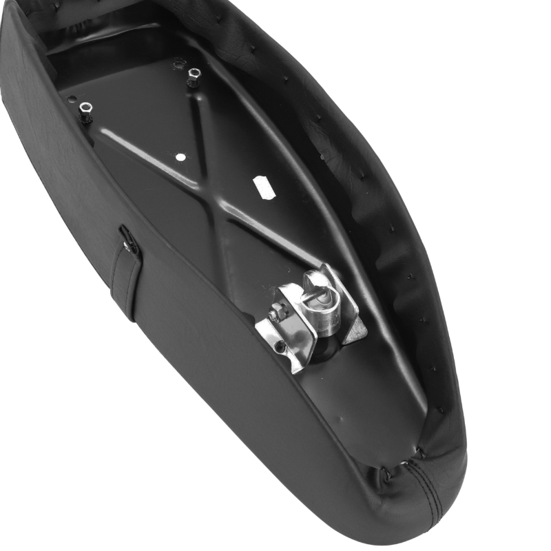 Selle biplace avec support Peugeot 103-MBK 40, 50, 51, 88 noir avec sangle - vue 2