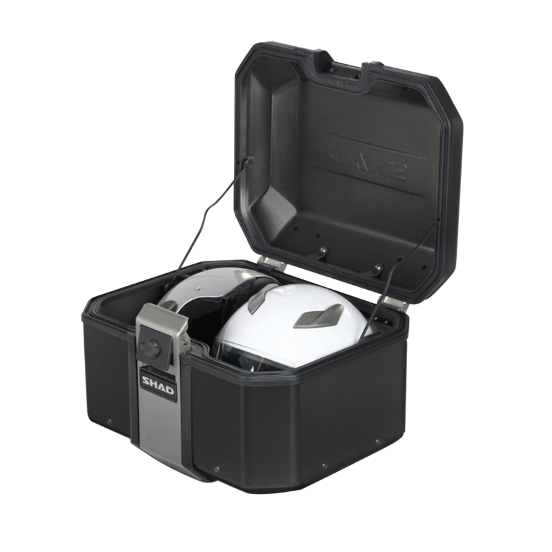 TOP CASE SHAD TR55 TERRA 55L BLACK EDITION AVEC LOCK SYSTEM - CAPACITE 2 CASQUE INTEGRAL (Platine vendue séparemment) (D0TR55100B) - vue 2