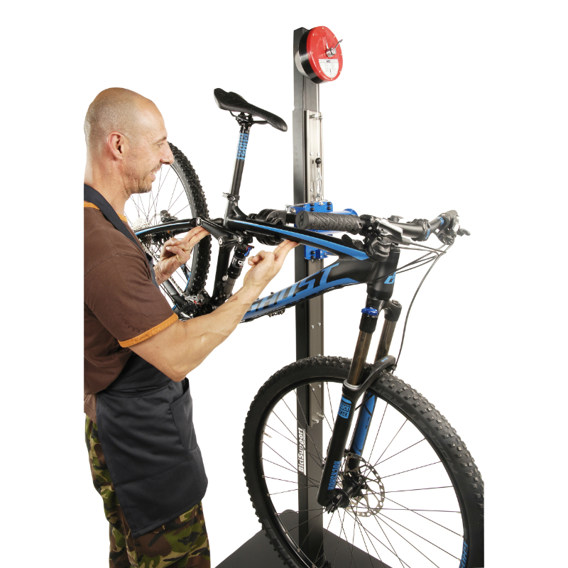 Pied d'atelier de reparation velo professionnel assistee (equilibreur reglable) -Bicisupport- supporte 35KGS - vue 2