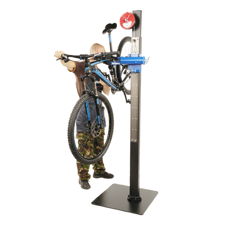 Pied d'atelier de reparation velo professionnel assistee (equilibreur reglable) -Bicisupport- supporte 35KGS - vue 3