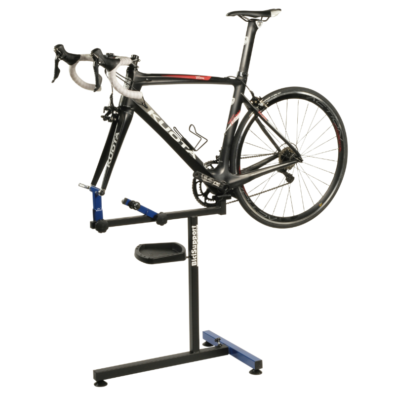 Pied de montage-réparation vélo pliable H 87 cm 48x66 cm avec adaptateur BICISUPPORT - vue 2