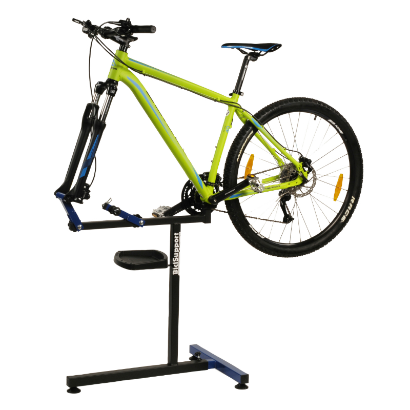 Pied de montage-réparation vélo pliable H 87 cm 48x66 cm avec adaptateur BICISUPPORT - vue 4