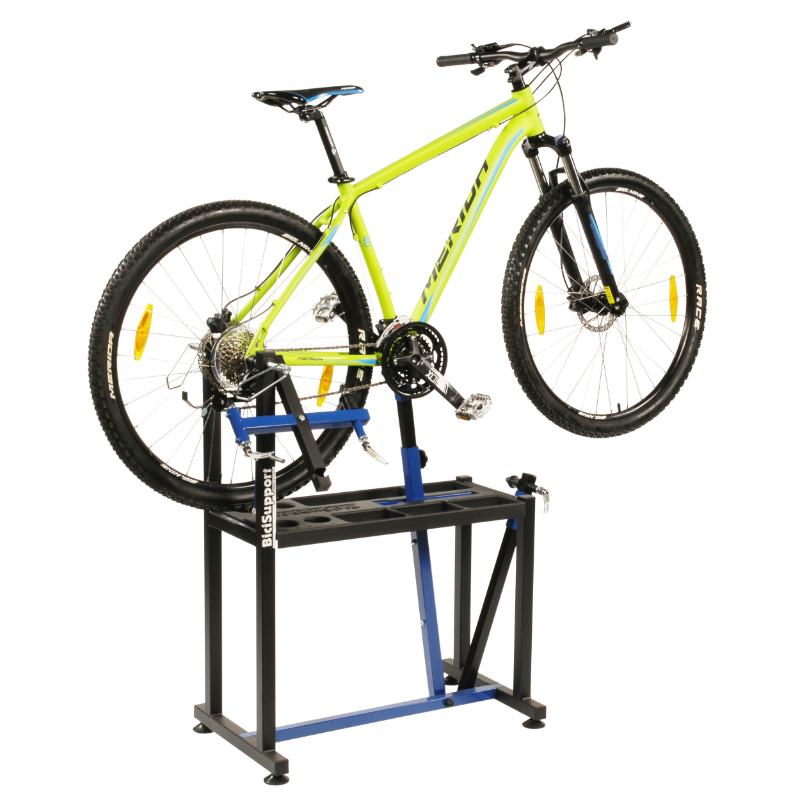 Pied de montage réparation vélo BICISUPPORT h 98 cm 46x88 cm avec adaptateur - vue 4