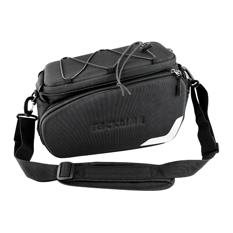 Sacoche arriere velo Racktime odin 2.0 noir fixation porte bagage (l 37CM x l 24CM x h 24CM) - compatible systeme Racktime snapit 2.0 (avec sacoches laterale rabatables) monte chez scott - vue 3