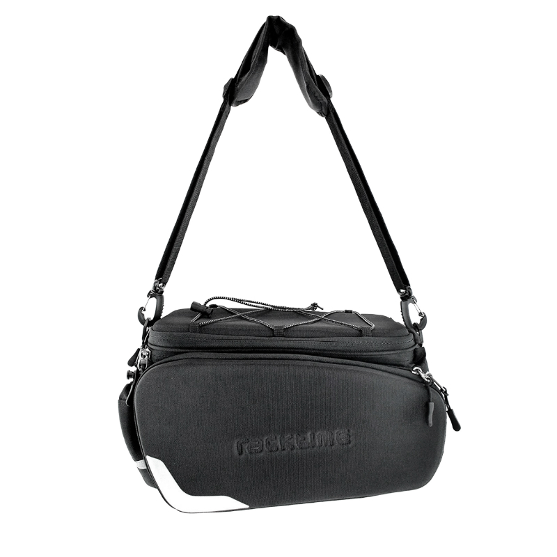 Sacoche arriere velo Racktime odin 2.0 noir fixation porte bagage (l 37CM x l 24CM x h 24CM) - compatible systeme Racktime snapit 2.0 (avec sacoches laterale rabatables) monte chez scott - vue 6