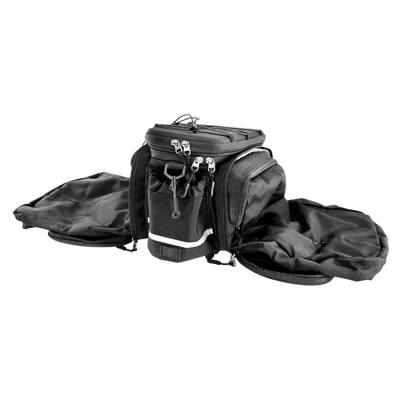 Sacoche arriere velo Racktime odin 2.0 noir fixation porte bagage (l 37CM x l 24CM x h 24CM) - compatible systeme Racktime snapit 2.0 (avec sacoches laterale rabatables) monte chez scott - vue 7