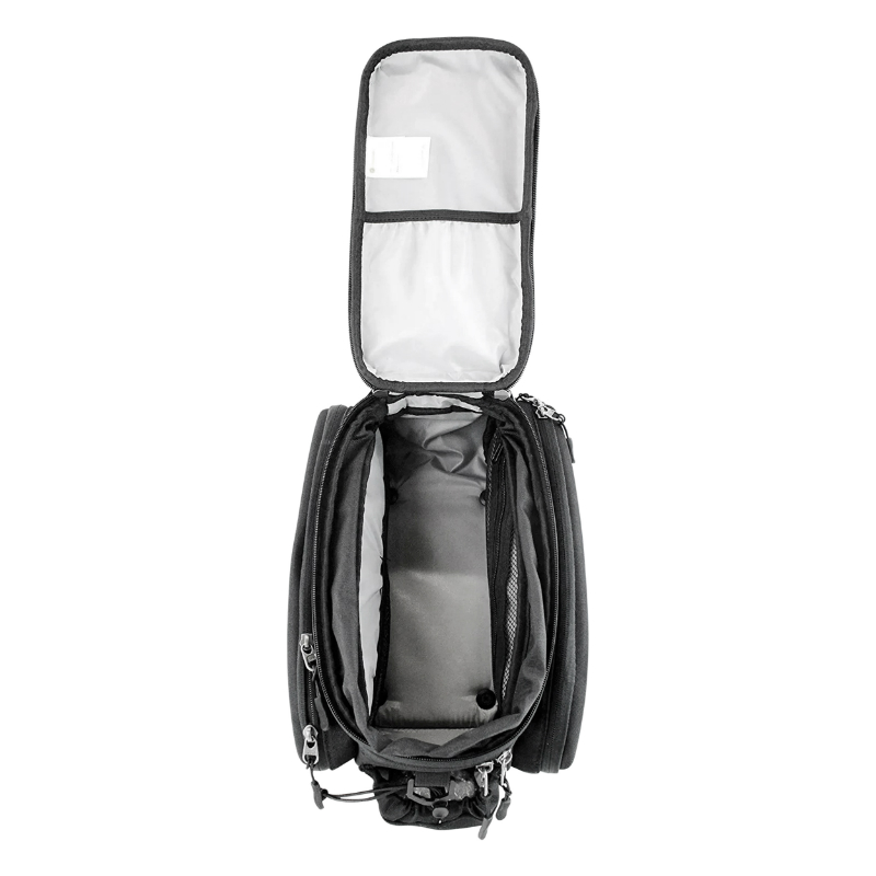 Sacoche arriere velo Racktime odin 2.0 noir fixation porte bagage (l 37CM x l 24CM x h 24CM) - compatible systeme Racktime snapit 2.0 (avec sacoches laterale rabatables) monte chez scott - vue 8