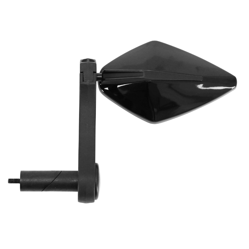 Rétroviseur vélo Newton Losan noir fixation cintre gauche ou droit (miroir 10×5,5 cm) - vue 2