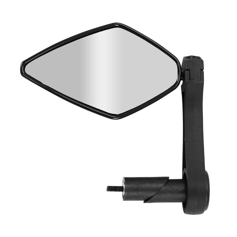 Rétroviseur vélo Newton Losan noir fixation cintre gauche ou droit (miroir 10×5,5 cm) - vue 3