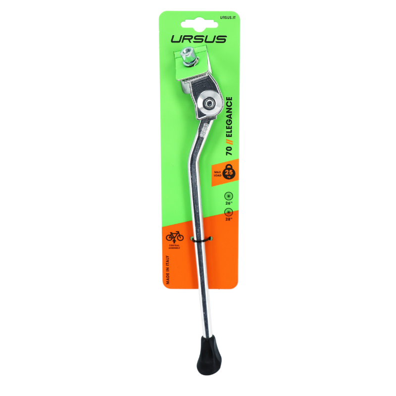 Bequille velo laterale Ursus elegance argent 28" - 700 reglable - support 25KGS (livre sur carte) - vue 3