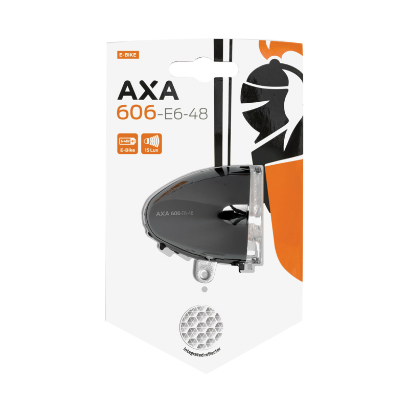 Éclairage avant vélo VAE AXA 606 15 LUX 6-48V noir design rétro - vue 3