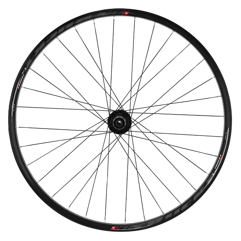 Roue VTT disque 29" trucky 30 tubeless ready arriere noir moyeu Velox roulement disque 6 trous 12-11-10V axe traversant 12-142 jante 30C 32 rayons) -poids max 250 KG - vue 2