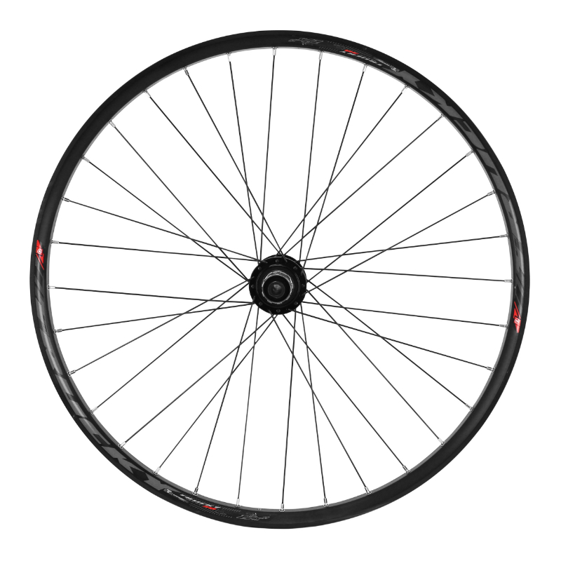 Roue VTT disque 27.5" trucky 30 boost tubeless ready arriere noir moyeu roulement disque 6 trous 11-10V axe traversant 12-148 jante 30C 32 rayons - vue 2