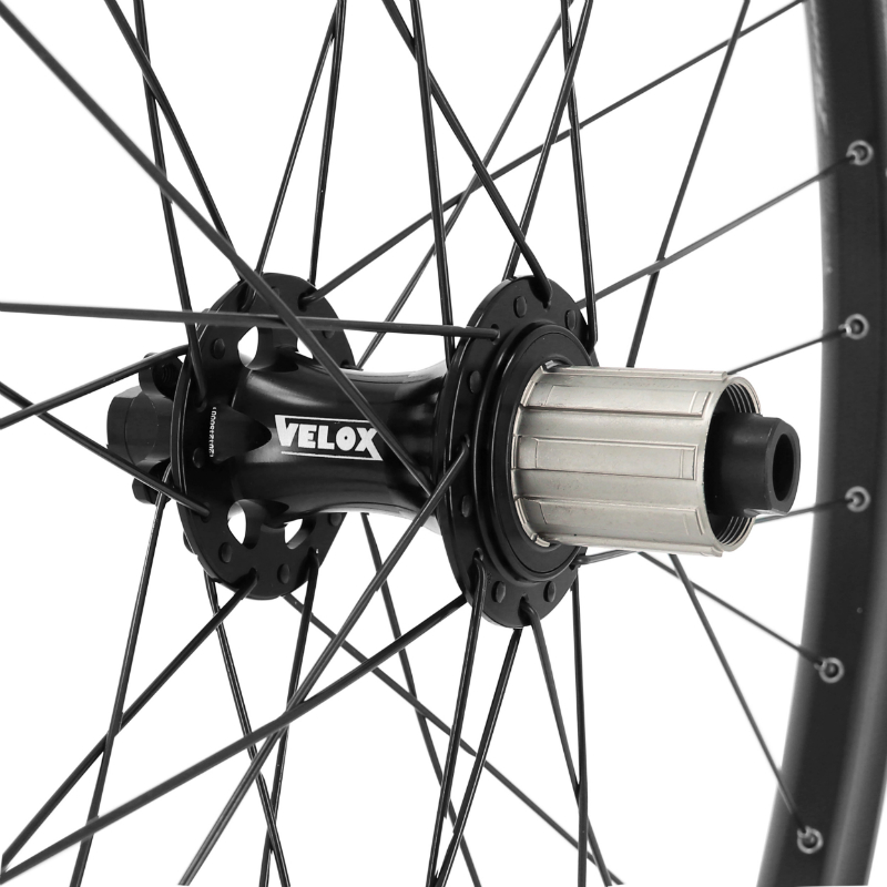 Roue VTT disque 27.5" trucky 30 boost tubeless ready arriere noir moyeu roulement disque 6 trous 11-10V axe traversant 12-148 jante 30C 32 rayons - vue 4