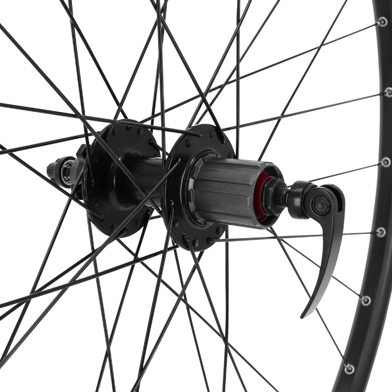 Roue VTT arrière 29" VELOX Karma disque 6 trous blocage moyeu noir cassette Shimano 11-10-9-8V 32 rayons jante 21C - vue 4