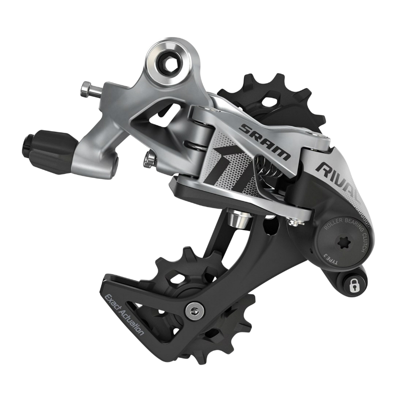 Dérailleur arrière route gravel SRAM Rival 11V mono plateau chape moyenne noir