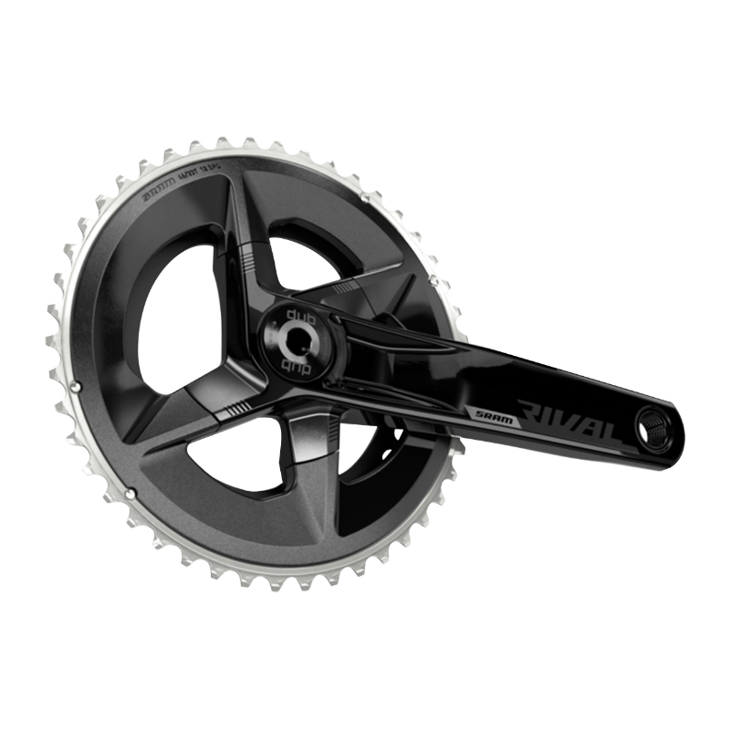 Pédalier Sram Rival route 12V alu gravel axe intégré DUB 172,5 mm 46-33 DTS entraxe 107 mm - vue 2