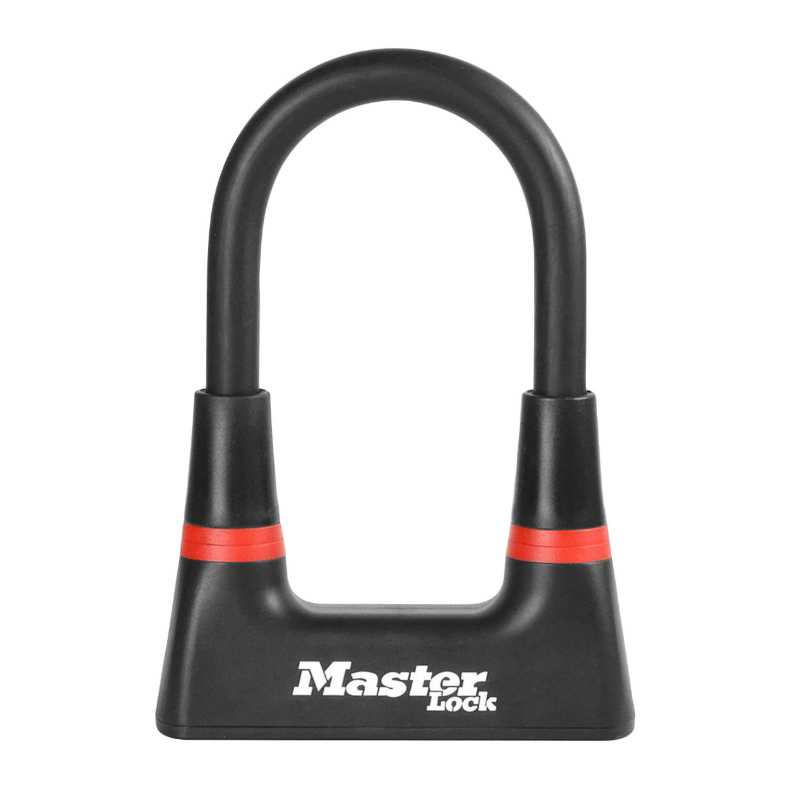 ANTIVOL VELO - TROTTINETTE U MASTERLOCK 80 x 150 mm DIAM 14 mm NOIR LIVRE AVEC 4 CLES