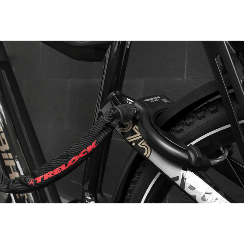 Antivol vélo fer à cheval Trelock RS480 noir avec fixation - vue 2