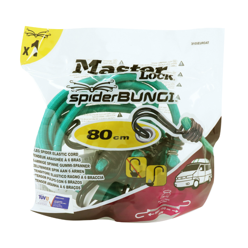 Sandow - tendeur pieuvre a 6 bras velo diam 8MM longueur 0.80M - resiste 40KGS (vendu a l'unite) - vue 2