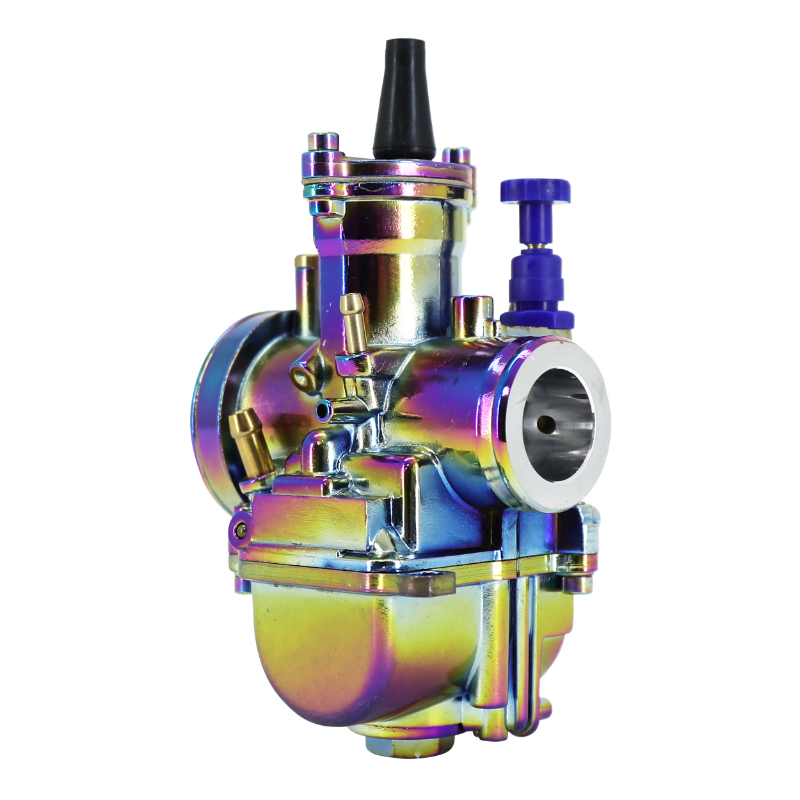 Carburateur PWK 21 titanium à boisseau plat avec powerjet et starter à tirette P2R - vue 3