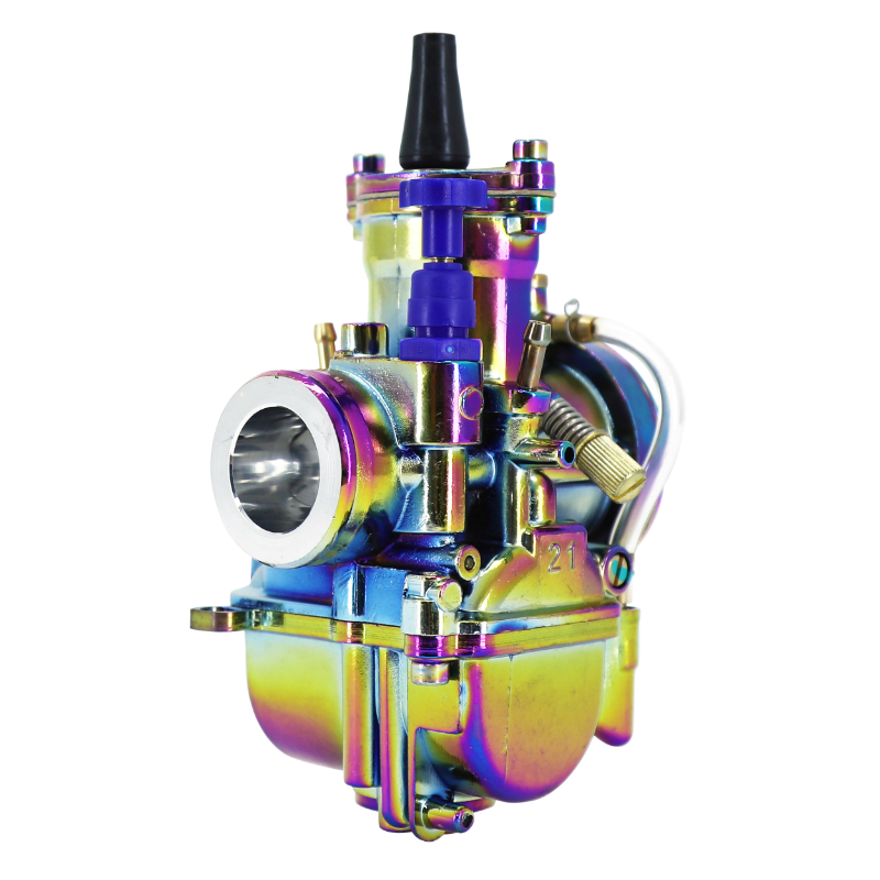 Carburateur PWK 21 titanium à boisseau plat avec powerjet et starter à tirette P2R - vue 4
