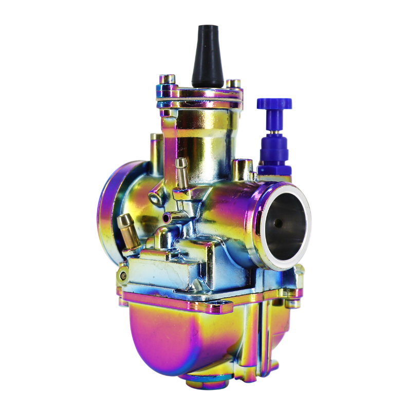 Carburateur P2R type PWK 26 titanium à boisseau plat avec powerjet et starter à tirette - vue 3