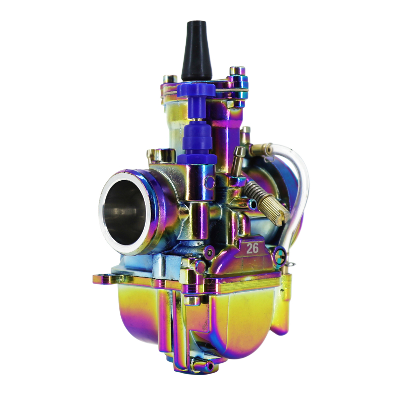 Carburateur P2R type PWK 26 titanium à boisseau plat avec powerjet et starter à tirette - vue 4