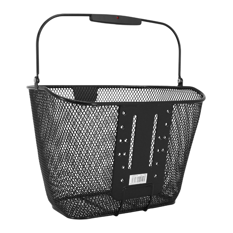 Panier avant acier nid abeille Klickfix 18 L noir avec anse - 36 x 28 x 27 cm - vue 4