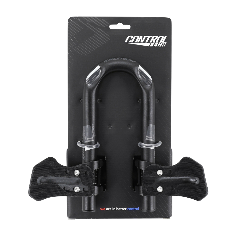 Prolongateur de cintre Controltech en U contre la montre tri 31,8 alu noir mat avec repose-bras 407G - vue 3