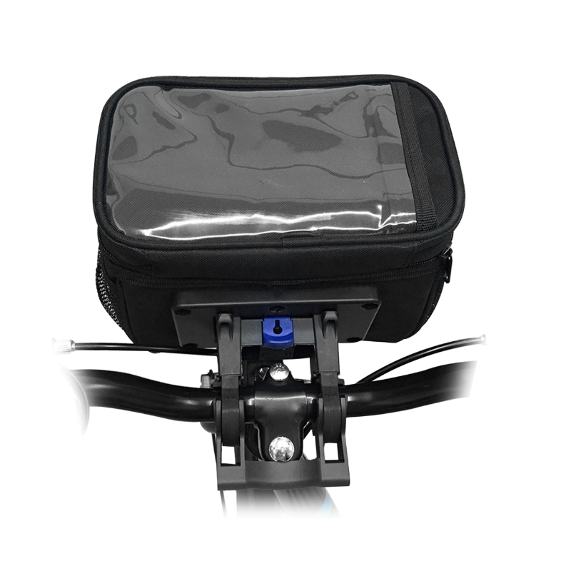 Sacoche de cintre-guidon velo noir fixation clip pour 31.8 (lg19xl10xh17cm) - vue 3