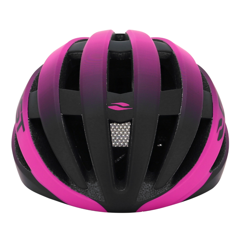 Casque vélo route Gist Revol fuschia-noir femme et junior taille 52-55 - vue 2