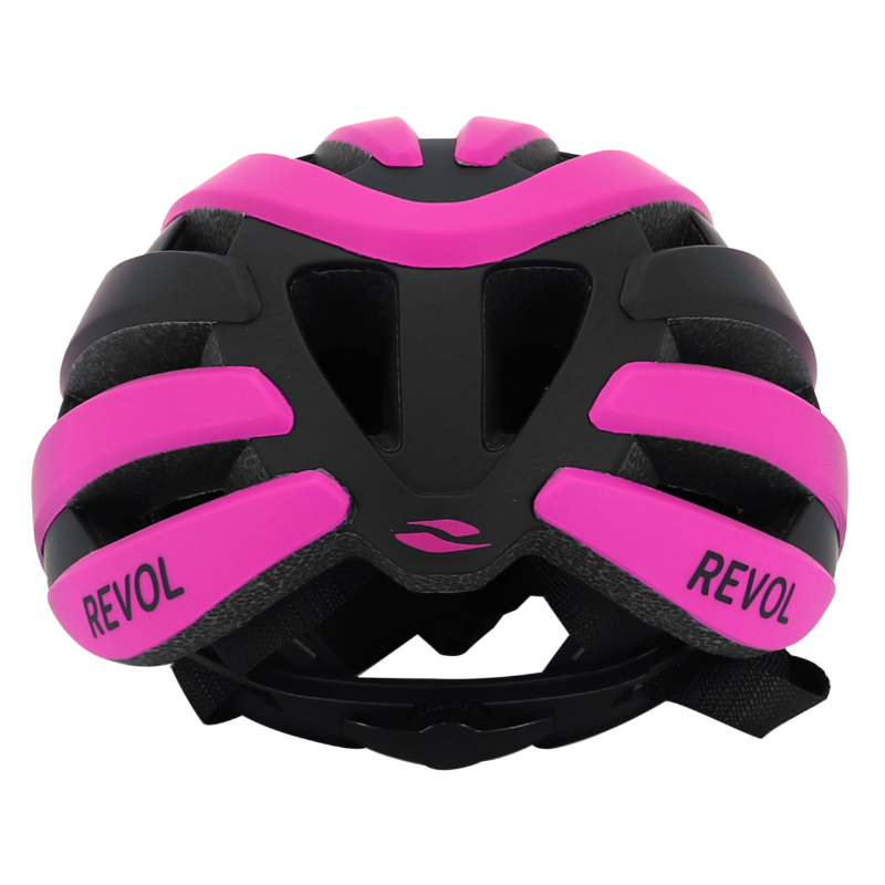 Casque vélo route Gist Revol fuschia-noir femme et junior taille 52-55 - vue 6