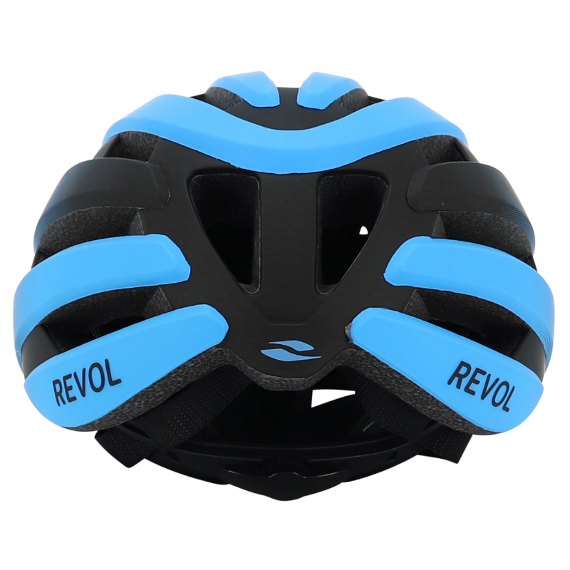 Casque vélo adulte GIST Route Revol bleu-noir femme et junior full in-mold taille 52-55 réglage molette - vue 6