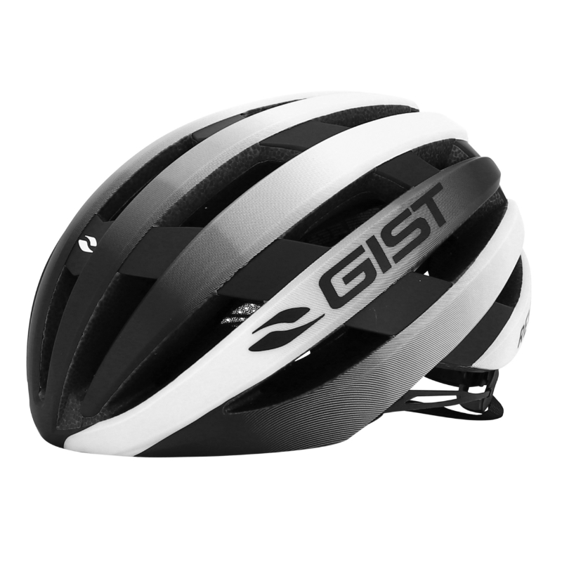 Casque vélo route Gist Revol blanc-noir femme junior taille 52-55 - vue 3