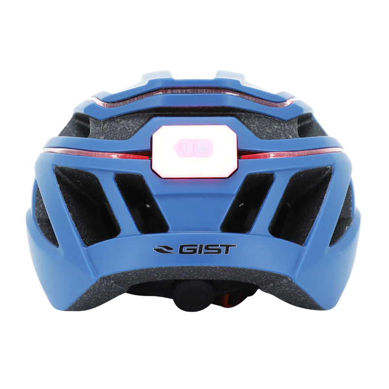 Casque vélo adulte GIST Urbain Luxo bleu in-mold éclairage USB 360° 52-58 cm - vue 6