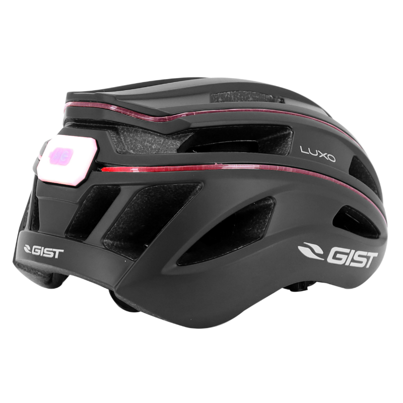 Casque vélo adulte GIST Urbain Luxo noir in-mold avec éclairage USB 360° taille 56-62 - vue 7