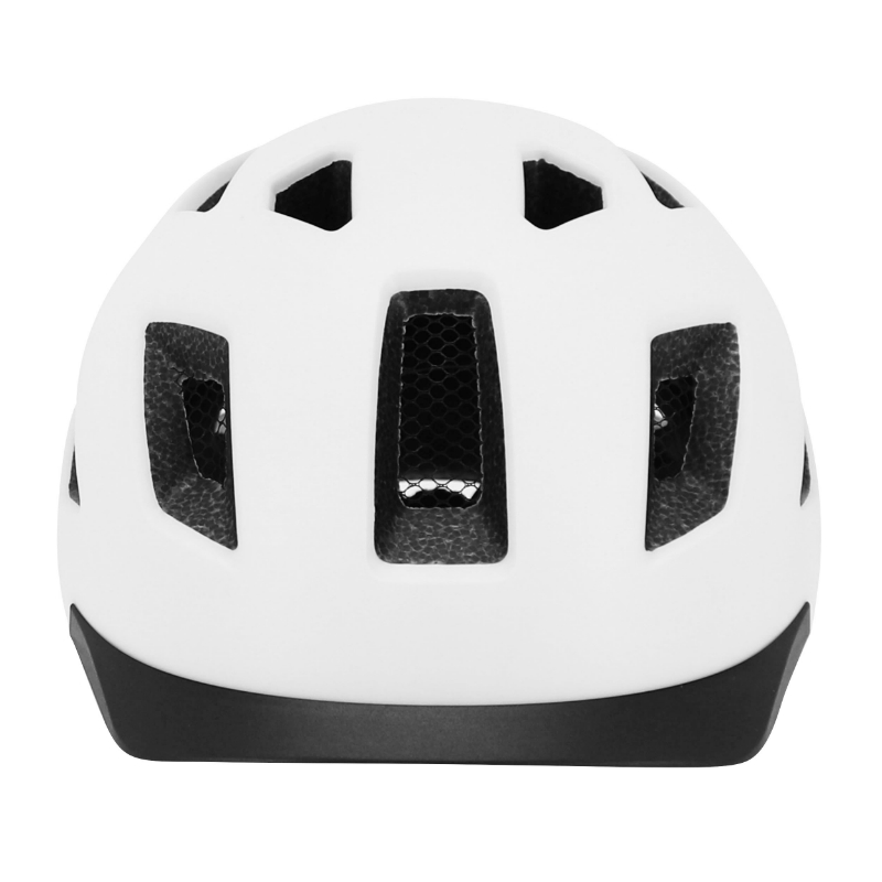 Casque vélo adulte GIST Urbain Smart blanc in-mold avec éclairage arrière 56-62 cm - vue 2