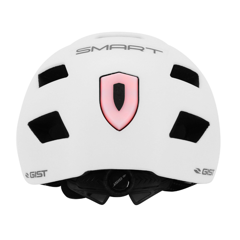 Casque vélo adulte GIST Urbain Smart blanc in-mold avec éclairage arrière 56-62 cm - vue 6