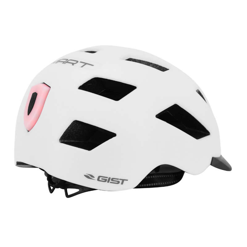 Casque vélo adulte GIST Urbain Smart blanc in-mold avec éclairage arrière 56-62 cm - vue 7