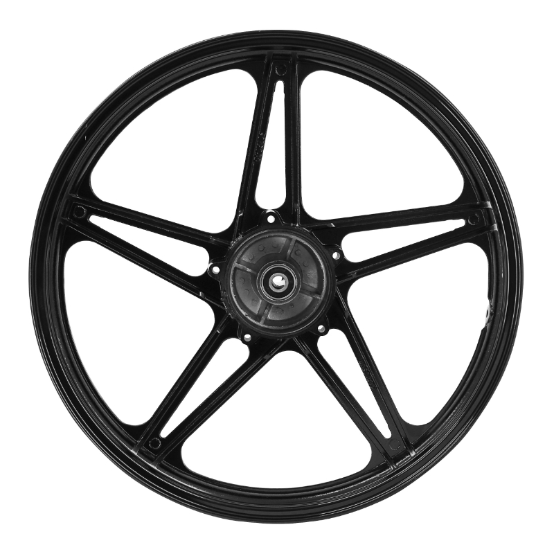 Jante roue cyclo 17" type Bernardi pour Peugeot 103 MVL Vogue noir (paire) - vue 2