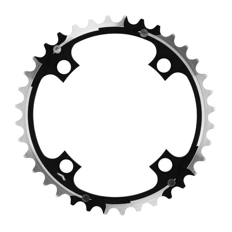 Plateau VTT 4BRA d.104 ta chinook triple 36DTS milieu noir alu pour shimano - sram - race face - fsa 8-9V. - vue 2