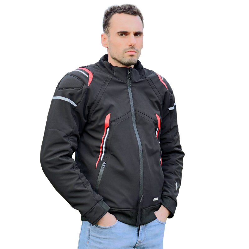 Veste-blouson ADX RSX noir-rouge XS avec capuche amovible et protections - vue 7