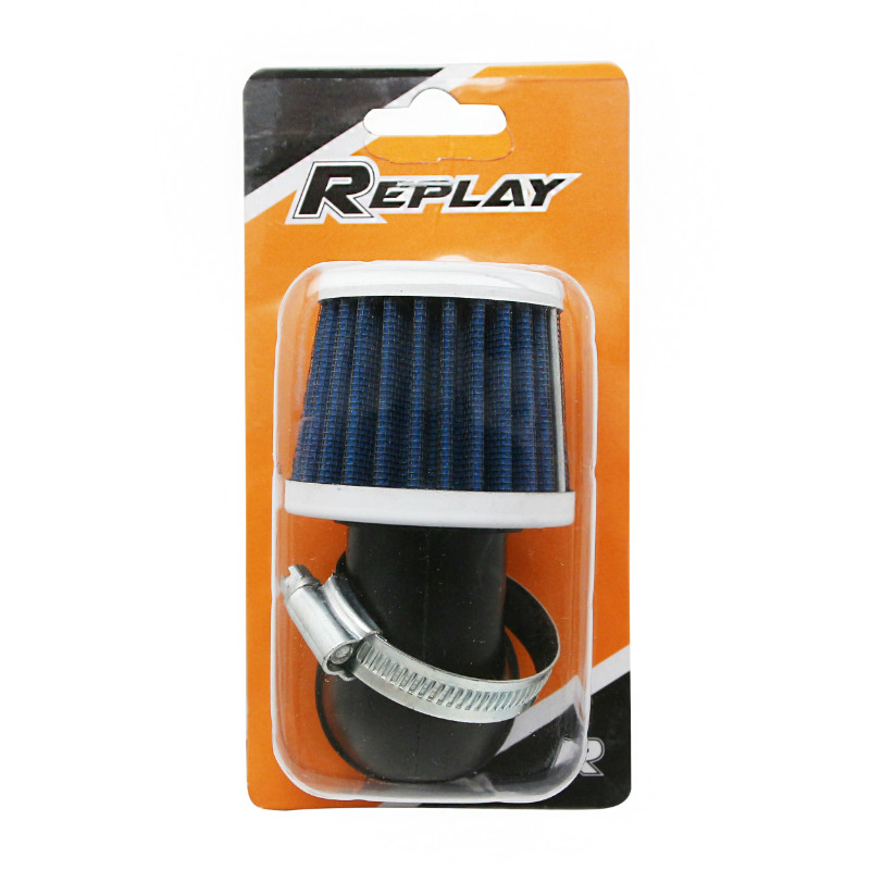 Filtre à air Replay KN Small FC blanc fixation coudée 90° diam 35-28 - vue 2