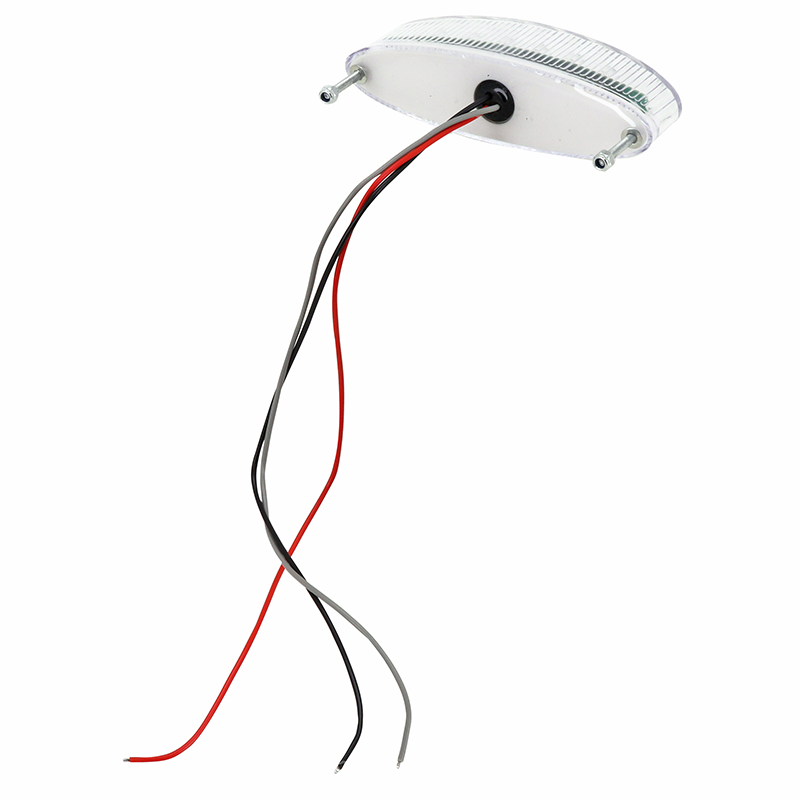 Feu arrière universel Replay à LEDs Space transparent 19 LEDs rouge homologué CE (107x29mm) - vue 3
