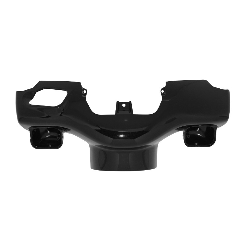 Carénage couvre-guidon adaptable Peugeot 50 TKR Trekker 2007+ noir brillant P2R - vue 2