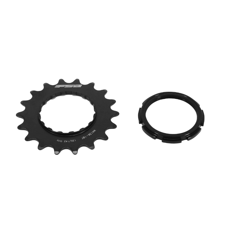 Pignon FSA compatible Bosch 18 dents DTS chaîne 2,38 mm noir (déport-épaulement 2,5 mm) - vue 2