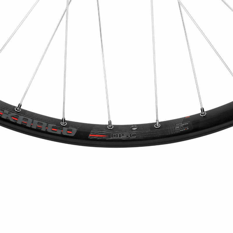 Roue arrière Velox cargo VAE 700 x 35 - 28" disque blocage moyeu renforcé 11-10-9V jante 25C 32 rayons 6 trous noir - vue 3
